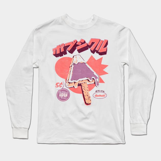 Fuji Ice Pop Long Sleeve T-Shirt by Ilustrata